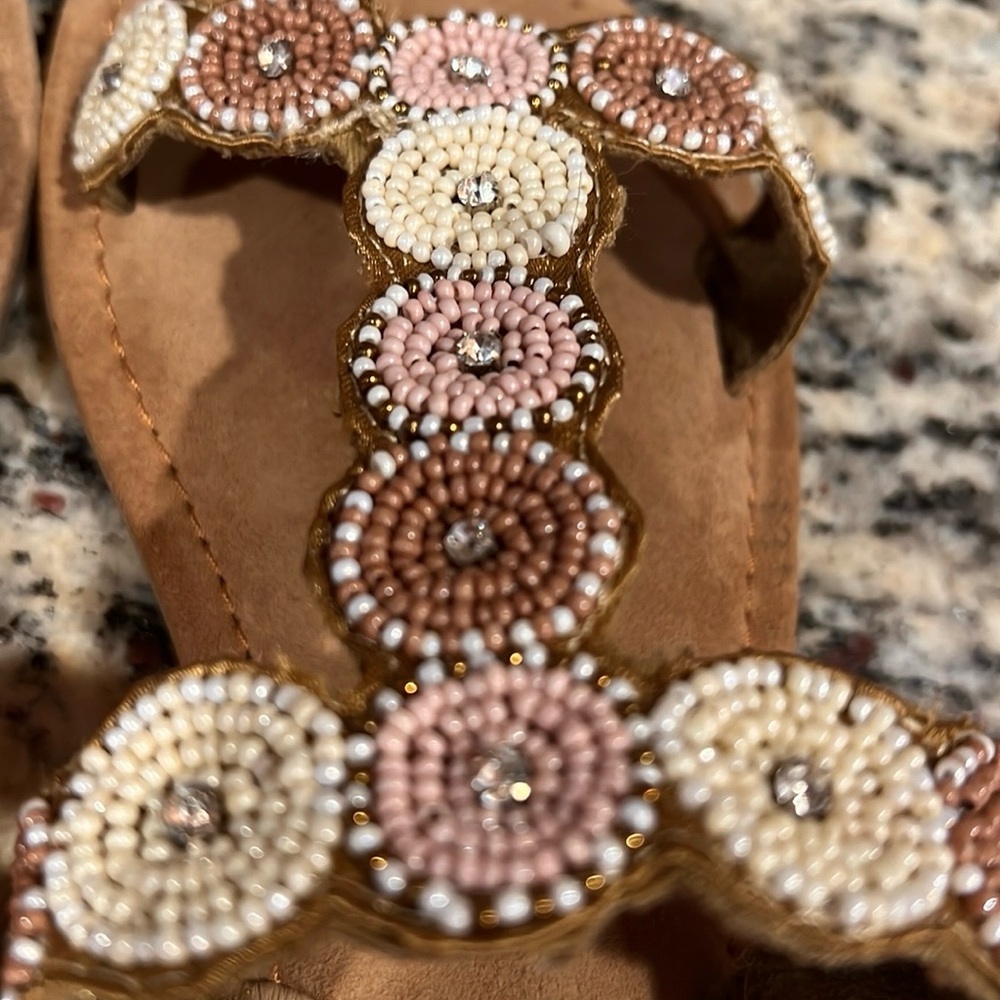 Bed|Stu Bead & Rhinestone Sandals - Picture 7 of 10
